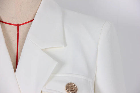 Double Breasted Blazer Dress with Belt