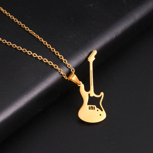 Guitar Pendant Necklace for Women