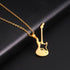 Guitar Pendant Necklace for Women