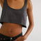 Women's Streetwear Cotton Crop Top Backless Sleeveless Loose Fit Summer 2025 Sexy Top for Females ropa mujer