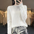 100% Merino Wool Long Sleeve Sweater for Women
