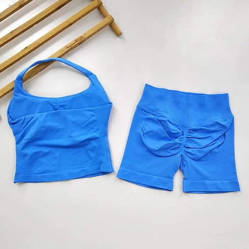 Seamless Yoga 2-Piece Gym Set for Women