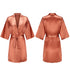 Women's Satin Short Robes for Bridesmaids and Parties