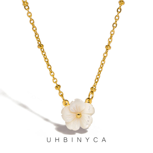 Elegant Flower Shell Necklace for Women