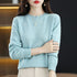 Women's O-Neck Casual Knit Pullover Sweater