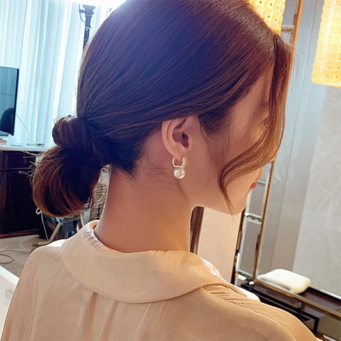Light Luxury Imitation Pearl Drop Earrings for Women