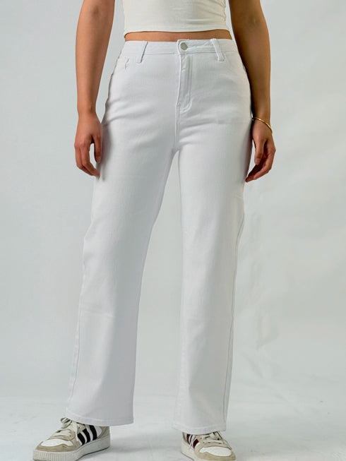 Y2K White Classic Women's Jeans