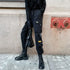 Women's Black Cargo Pants with Pockets