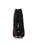 Women's Baggy Butterfly Jeans in Black
