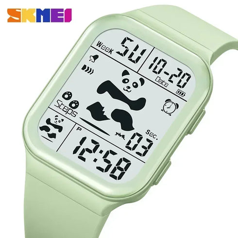 SKMEI Panda Pattern LED Digital Watch for Women