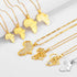 Anniyo Africa Map Pendant Necklace - Silver & Gold