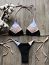 Multicolour Push Up Ribbed Bikini Set