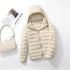 Women’s Lightweight Hooded Puffer Jacket in 15 Colours