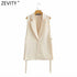 Chic Vintage Women's Sleeveless One-Button Waistcoat