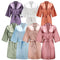 Women's Satin Short Robes for Bridesmaids and Parties