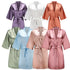 Women's Satin Short Robes for Bridesmaids and Parties
