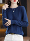 Women's 100% Merino Wool O-Neck Pullover Sweater