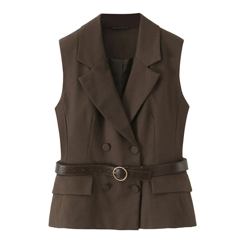 Elegant V-Neck Two-Piece Set with Wide-Leg Pants