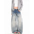 YIBASHU Women's Vintage Blue Wide Leg Jeans