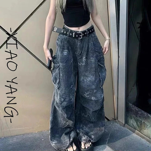 Loose High Waist Cargo Pants for Women