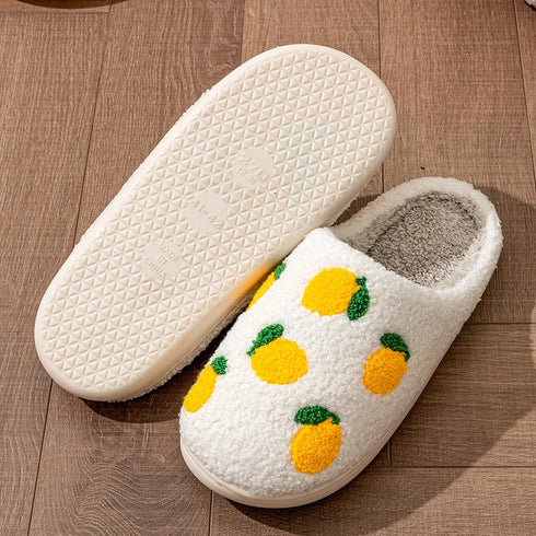 Cute Fruit Women’s Slippers - Winter Indoor Comfort