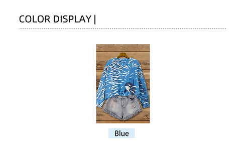Plus Size Whale Pattern Casual Sweater for Women
