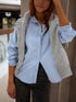 Spring/Summer 2026 New Arrivals Women's Casual Resort Solid-Colour Back-Button Shirt Fashion Streetwear Everyday Wear