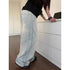 Women's Light Blue Wide Leg Jeans