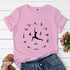 Trendy Y2K Casual Graphic Tee for Women - Summer Short Sleeve T-Shirt with Fun Yoga Print, Perfect for Everyday Wear and Street Style