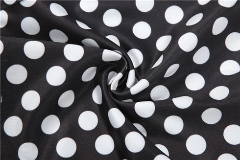 Polka Dot Print Bodysuit and Peach Shorts Set