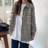 Oversized Long Sleeve O-Neck T-Shirt in Black and White