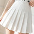 ZOKI Women’s Pleated A-Line Skirt in White