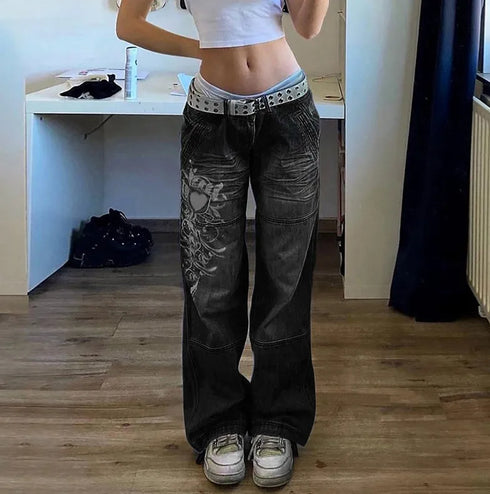 Wide Leg High Waist Jeans for Women
