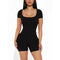 Women's Bodycon Short Sleeve High Waist Jumpsuit