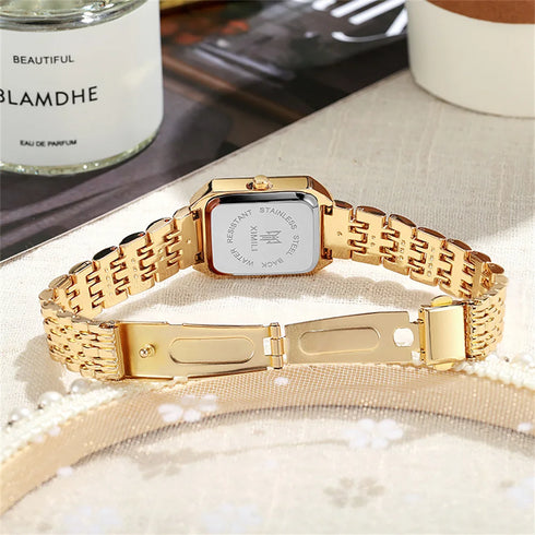 Light Luxury UTHAI New Women Watch Stainless Steel Quartz Fashion
