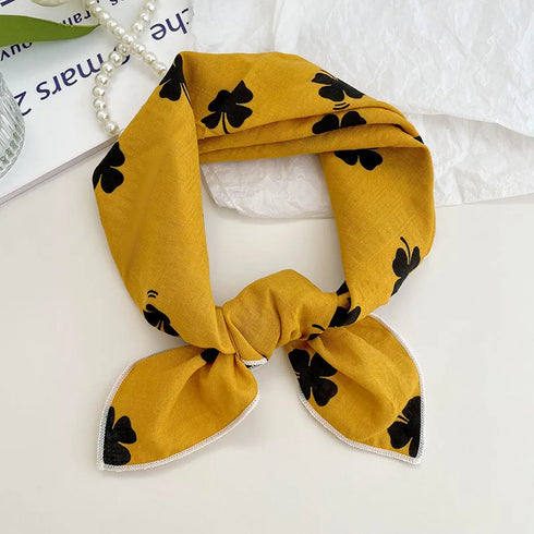 55cm Laies Cotton Linen Square Scarf for Women