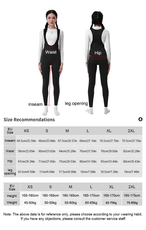 INBIKE Women's Warm Thermal Cycling Bib Set