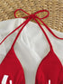 Floral Print Triangle Bikini Set with Brazilian Bottoms