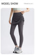 2 in 1 High Waisted Yoga Pants with Side Drawstring