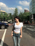 Gothic Embroidered Wide Leg Jeans for Women