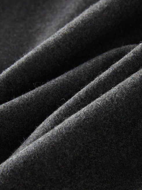 Wool High Waisted A-line Skirt for Women