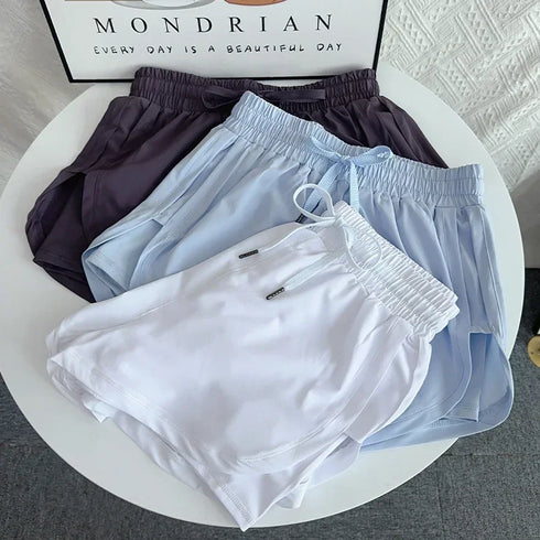 High Waist Quick-Dry Yoga Shorts for Women