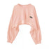 Women's Solid Colour O-neck Long Sleeve Hoodie Sweatshirt