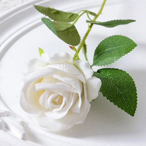 20 Pcs Artificial Velvet Silk Rose Bouquet