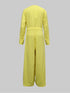 Women's High Waisted Long Sleeve Jumpsuit with Pockets
