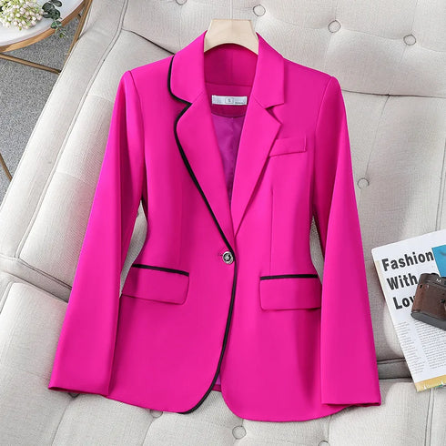 Plus Size Women's Luxury Blazer in White