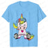 Whimsical Unicorn Weightlifting T-Shirts for Women | Trendy Fitness Graphic Tees for Summer Workouts