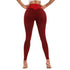 High Waist Seamless Booty Lift Leggings - Red
