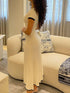 Elegant White Pleated Skirt Set with Short Sleeve Top