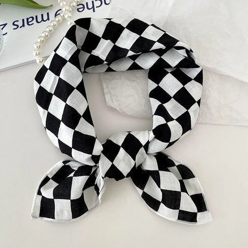 55cm Laies Cotton Linen Square Scarf for Women